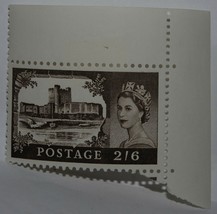 Vintage Stamps British Great Britain 2&#39;6 Shilling Pence Castles Gb England X1 B8 - £1.37 GBP