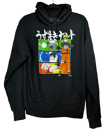 Naruto Shippuden Multiple Anime Character Panel Black Men&#39;s Sweatshirt s... - $296.44 MXN