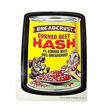 Vintage 1967 Topps Wacky Packs Card Breadcrust Corned Beef Hash Die-Cut # 28 - £17.46 GBP