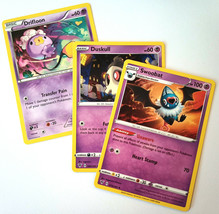  Pokémon Trading Cards Basic Drifloon 425 Duskull 355 Swoobat 528 Level 1 - £2.76 GBP