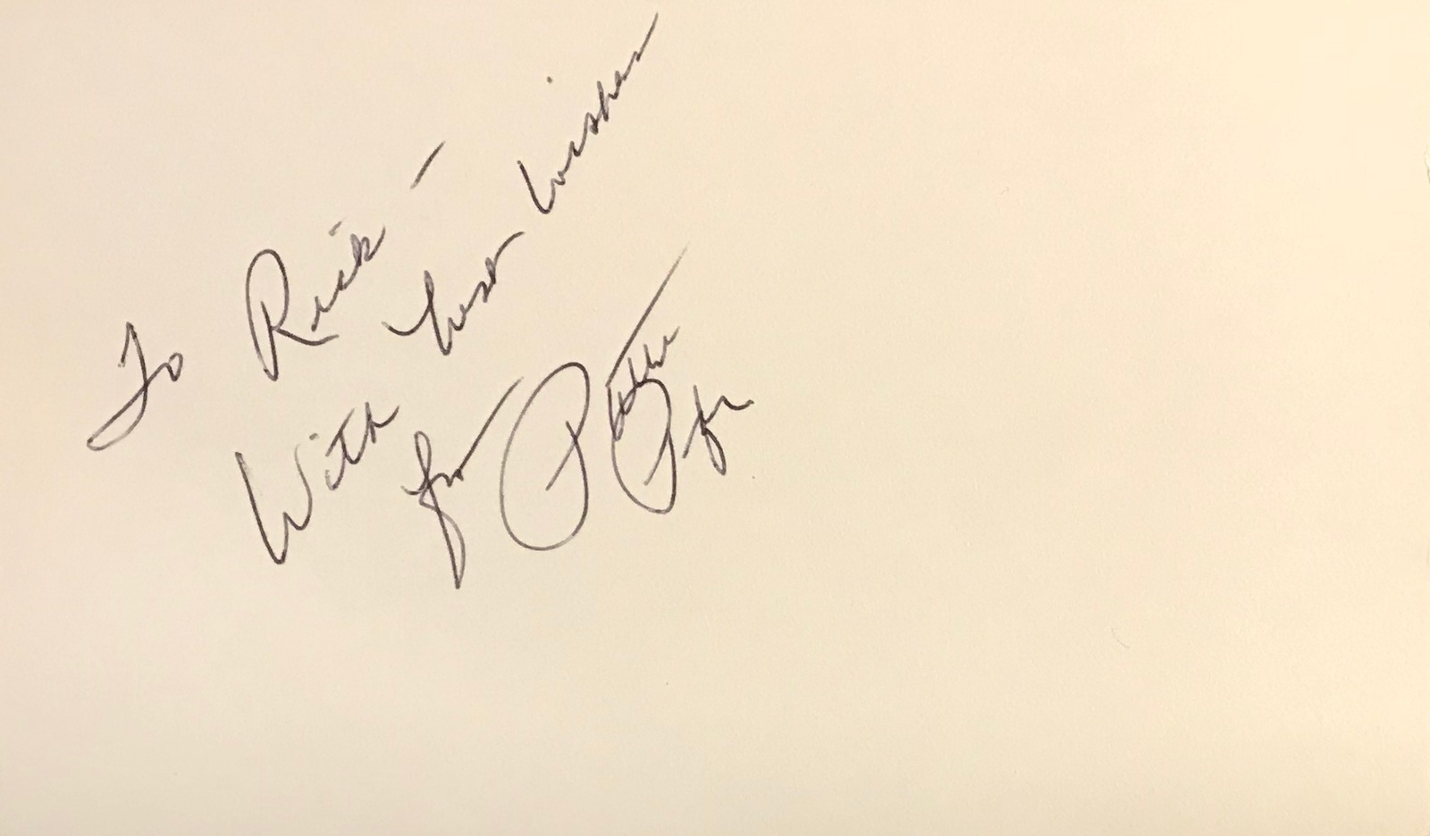 PATTI PAGE AUTOGRAPHED Hand SIGNED 3x5 INDEX CARD AMERICAN SINGER w/COA To Rick - $18.99