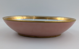 Fitz & Floyd Renaissance Pink Peach Serving Bowl Oval 10.5" Vintage 1970's image 3