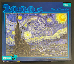Buffalo The Starry Night by Vincent van Gogh 2000 Piece Jigsaw Puzzle 38x26" NEW - $27.00