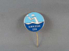 Summer Olympic Games Pin - Moscow 1980 Kayak Event - Stick Pin - £11.99 GBP