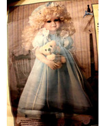 PARADISE GALLERIES ELIZABETH AND HER BEAR PORCELAIN DOLL NIB - $51.10 CAD