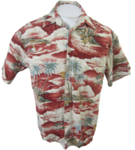 Pierre Cardin vintage Men Hawaiian camp shirt p2p 24&quot; M tropical luau cotton  - £19.48 GBP