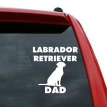 Labrador Dog Dad Vinyl Decal Sticker | Color: White | 5 inch Tall - £3.85 GBP