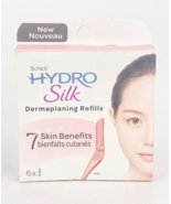 Schick Hydro Silk Dermaplaning Refills 6 Count Hair Removal Exfoliation ... - £12.90 GBP