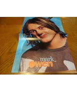 Take That Mark Owen teen magazine poster clipping Bravo long hair 90&#39;s b... - £4.54 GBP