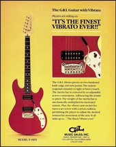 1992 G&amp;L Model F-1001 electric guitar with Vibrato advertisement 8 x 11 ad print - £3.20 GBP