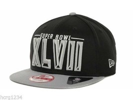 New Era 9Fifty New Orleans Super Bowl XLVII Snapback Cap Hat Black Gray - £17.90 GBP