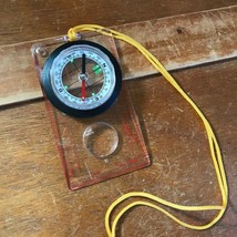 Estate Plastic Compass with Magnifying Glass &amp; Long Yellow Cord – 4.25 x... - $11.29