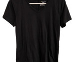 Tek Gear T Shirt Womens Size S Black V Neck Short Sleeve  Active Wear Gym - $8.46