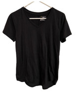 Tek Gear T Shirt Womens Size S Black V Neck Short Sleeve  Active Wear Gym - £6.61 GBP