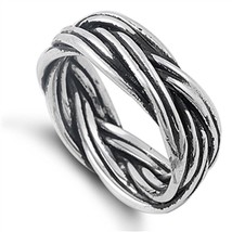 Solid 925 Sterling Silver Ring - £37.76 GBP