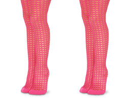 Jefferies Socks Girls Pink Fishnet Mesh Nylon Fashion Dress Stocking Tig... - £8.59 GBP