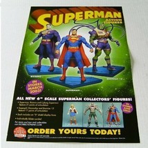 2003 Superman 17x11 inch DC Direct action figure promo POSTER:Doomsday/Supergirl - $21.11