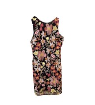 Sam Edelman Women&#39;s Black Dress Multi-colored Embroidered Floral Design ... - $529.09 MXN