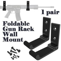 1 Pair Gun Rack Wall Mount Rifle Hook Gun Holder Installed on Wall Safe ... - £3.92 GBP