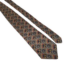 Museum Artifacts Mens Necktie Roman Accessory Office Work Blue Gold Dad Gift - £20.92 GBP