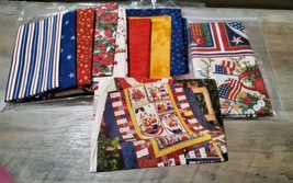Red White and Blooming Quilting Kit Fabric Pattern Sewing 41x61 Moda Panel - £74.65 GBP