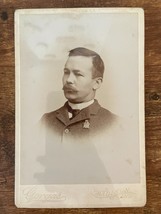 Vintage Cabinet Card. Portrait of man by Gordas in Madison, Indiana - $13.33