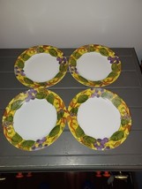 Set Of 4 Corelle Tuscan Vine Luncheon Salad Plates USA - 8 1/2&quot; Grape Leaf - $22.99
