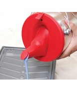 1 Gallon PAINT CAN LID w/ store &amp; pour spout RED Silicone sure SHUR-LINE... - $35.71 CAD