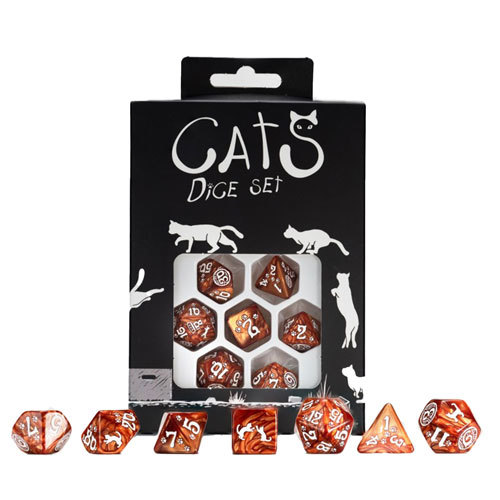 Primary image for Q Workshop Cats Dice Set 7pcs - Muffin