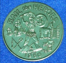 TROJAN HORSE COLUMBUS SHIPS PYRAMIDS MARDI GRAS DOUBLOON COIN HAIL THE H... - £2.79 GBP