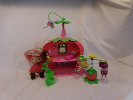 Strawberry Shortcake Berry House Cafe + Swing Set + Plush Doll + Twirling Bird + - £40.37 GBP