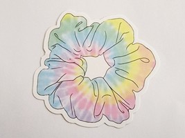 Rainbow Tie Die Scrunchie Cute Multicolor Sticker Decal Popular Embellis... - £1.75 GBP