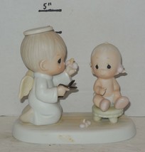 1984 Precious Moments Enesco &quot;Baby&#39;s First Haircut&quot; 12211 Rare HTF - $33.98