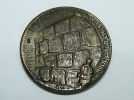 Vintage Israeli Medallion Liberation of Jerusalem 1967 The Wailing Wall D 2.7 cm - $53.36