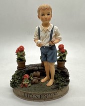 Vintage Virtues “Honesty” Boy With Ball Demdaco Figurine Kathy Killip 2003 - £25.68 GBP