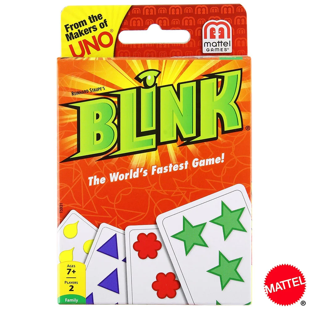 Mattel Geams UNO Blink Card Game Family Funny Entertainment Board Game Poker - $13.15