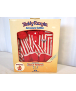 Teddy Ruxpin Adventure Outfit Sleeping Nightshirt Night Gown Red White V... - $362.13 MXN