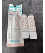 (3) Maybelline Baby Lips Dr Rescue Medicated Lip Balm JUST PEACHY - $55.00