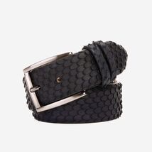 The Majesty Navy Blue Leather Belt image 2