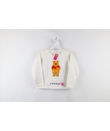 NOS Vintage 90s Girls Size Medium Winnie the Pooh Crewneck Sweatshirt White - $551.59 MXN