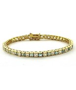 LOAS1315 Gold 925 Sterling Silver Bracelet with AAA Grade CZ in Clear - £52.74 GBP