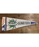 Vintage 1990’s Wincraft MLB Baseball Colorado Rockies Pennant - New Other - $11.30