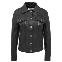 DR213 Women&#39;s Retro Classic Levi Style Leather Jacket Black - £120.71 GBP