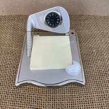 Heavy Stainless Steel Golf Club Memo Note Pad Holder - £30.50 GBP