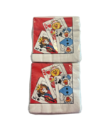 1988  Suzy&#39;s  Zoo Party Paper Napkins Card Game Poker 2 Packages New Sea... - $18.61