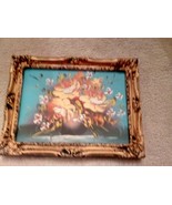 Elegant Artwork- floral painting, beautiful frame - $739.06 MXN