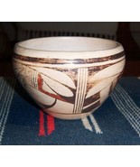 HELEN NAHA HOPI &quot;FEATHER WOMAN&quot; Polychrome Bowl Jar Pot Native American ... - £860.23 GBP