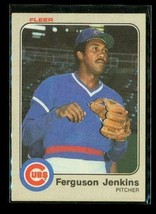 Vintage 1983 Fleer Baseball Trading Card #498 Ferguson Jenkins Chicago Cubs - £7.57 GBP