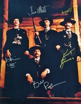 Tombstone Cast Signed Photo X4 - Kurt Russell, Sam Elliot, Val Kilmer 11&quot;x 14&quot; W - £498.46 GBP