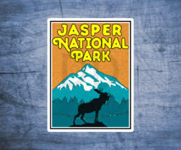 Jasper National Park Alberta Canada Decal Sticker 3&quot; x 4&quot; Moose Mountains  - £4.14 GBP